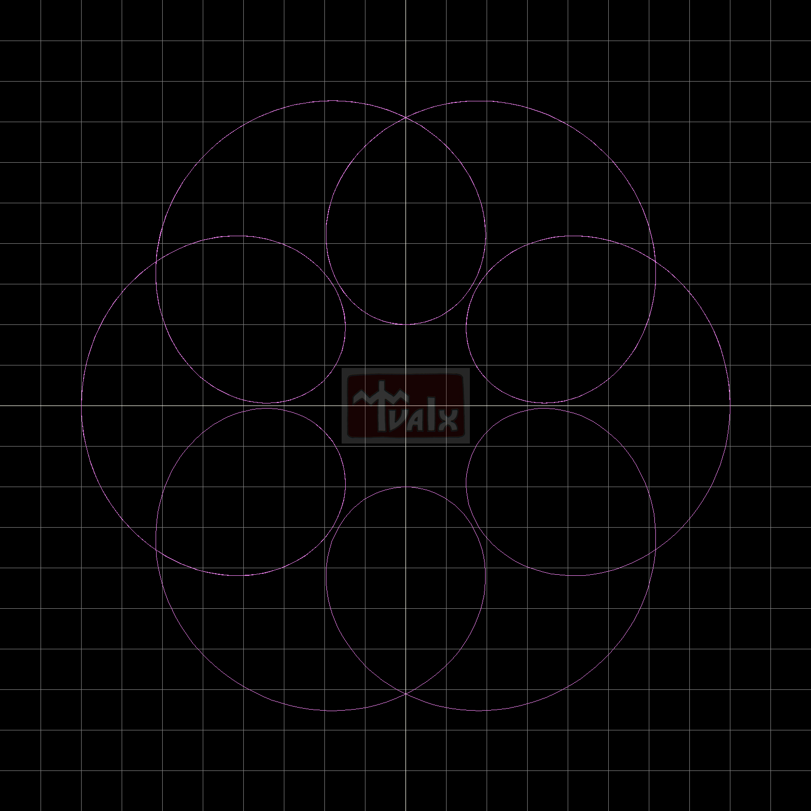 x=5cos(tau)+3cos(7tau) and y=5sin(tau)+3sin(7tau)