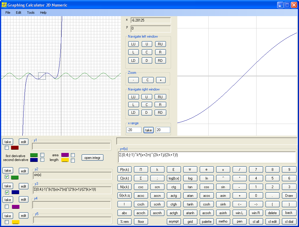 Taylor polynomial at -2pi